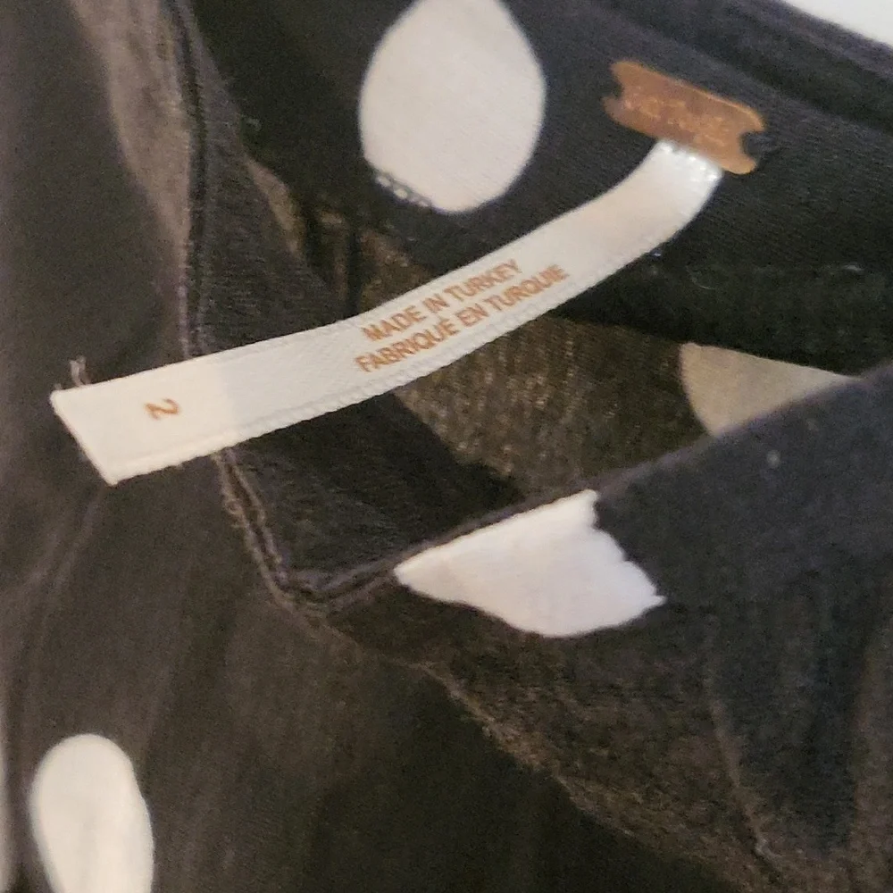 Free People Polka Dot Skirt w Buttons - gentle wear - Picture 6 of 6